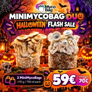 MiniMycoBag Duo Halloween Flash Sale: 2 MiniMycoBags de 400 g / 700 ml por 59 €